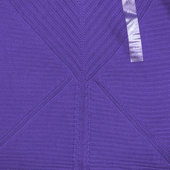 Dana Buchman Royal Purple Mixed Stitch Sweater - Picture 11 of 17